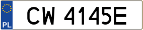 Truck License Plate